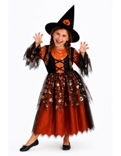 Costume de sorcière orange | Costumes pour enfants du Roi du Carnaval 2